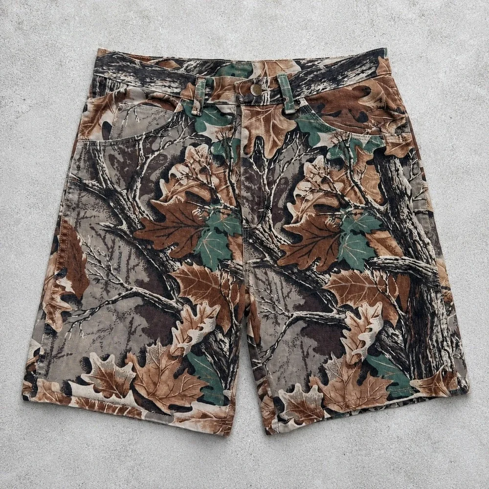 Wrangler Rugged Wear Men 32 Advantage Camo Shorts Made in USA Utility Vintage